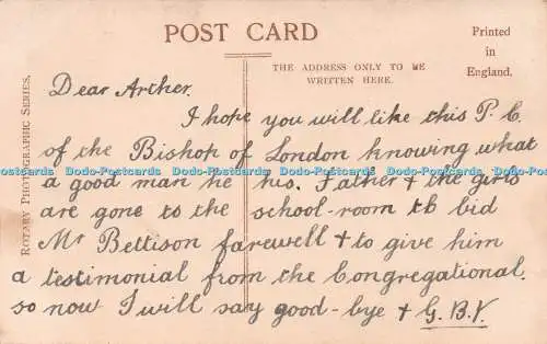 R265413 Bischof von London Rt Hon und Rt Rev Arthur Foley Winnington Ingram D D Lo