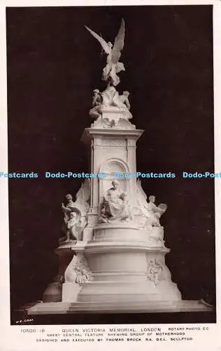 R265500 London Queen Victoria Memorial W Gray Rotary Photographic Series