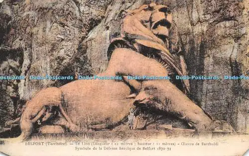 R265614 Belfort Territoire Le Lion Longueur 22 Meter Hauteur 11 Meter Euvre de