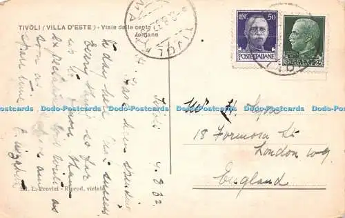 R265670 P L 12 Tivoli Villa D Este Viale del Le cento fontane Ed L Provizi Repro