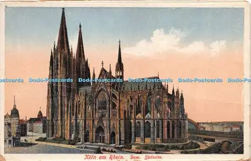 R267623 Köln am Rhein Dom Südseite Nr 216 Franz Krippe Nachf