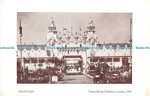R267628 Fountain Franco British Exhibition London 1908