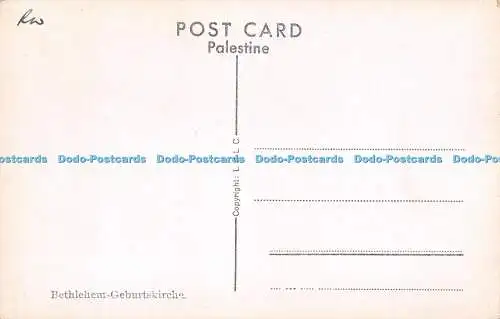R267916 Geburtskirche Bethlehem Nr 3039 Geburtskirche L und L C
