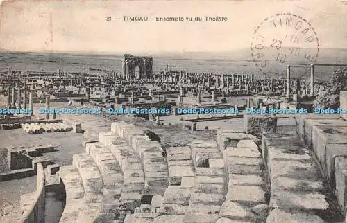 R266116 Timgad 21 Ensemble vu du Theatre Carte Postale 1910