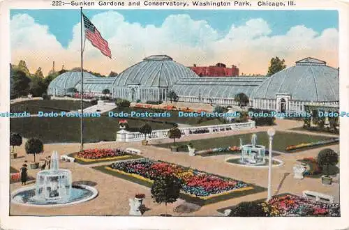 R268046 222 Sunken Gardens and Conservatory Washington Park Chicago III 21135 Ge