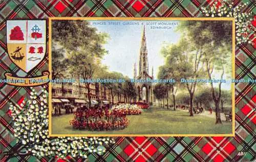 R268069 MacLean Princes Street Gardens and Scott Monument Edinburgh A811 Art Col