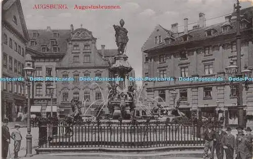 R268616 Augsburg Augustusbrunnen Nr 594 Kutscher und Gehr