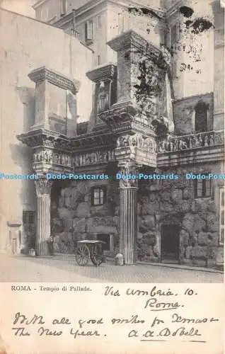 R271137 Roma Tempio di Pallade NB Sul lato anteriore della presente si scrive so