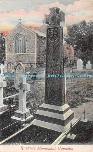 R271164 Ruskins Monument Coniston Valentines Serie