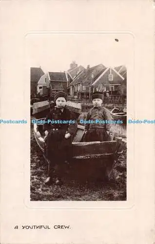 R271330 A Youthful Crew Boots Cash Chemists Real Photograph Series 1919