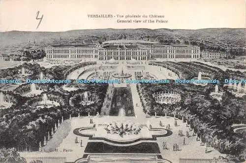 R272840 Versailles Vue generale du Chateau Gesamtansicht des Schlosses L C H Pari