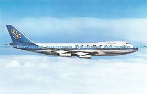 R272871 Olympic Airways Boeing 747 200 B Jumbo Jet Printed in Greece by Ch Papad