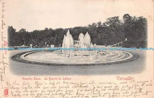 R273091 Grandes Eaux Le Bassin De Latone Versailles Stengel No 10159 1904