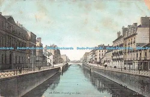 R273112 Rennes Perspective Des Quais L V And C No 614 Aqua Photo 1907