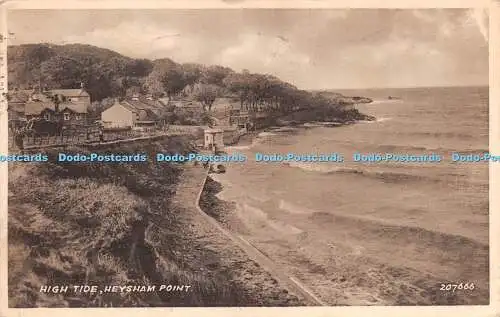 R271831 High Tide Heysham Point 207666 Sepiatype Valentines 1949