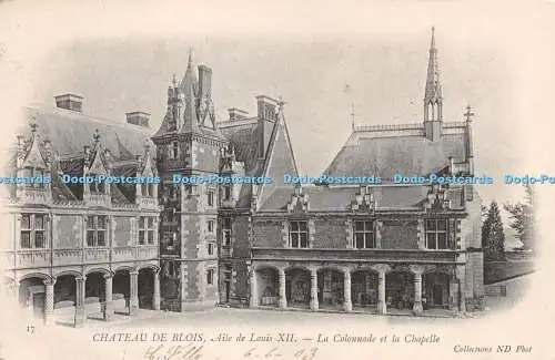 R274774 17 Chateau de Blois Aile de Louis XII La Colonnade et la Chapelle Collec