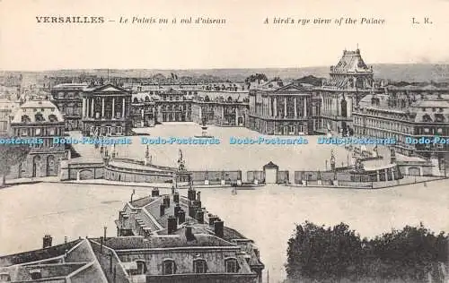 R274794 Versailles Le Palais vu a vol doiseau Eine Vogelperspektive des Schlosses L R