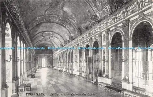 R272112 Versailles 116 Le Chateau Galerie des Glaces Carte Postale