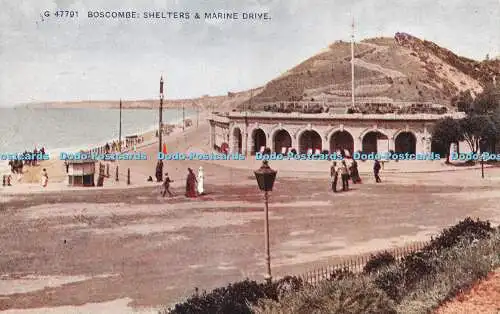 R273482 Boscombe Shelters And Marine Drive No 47791 Celesque Photochrom