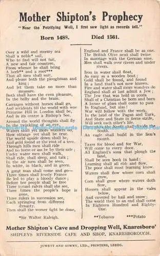 R269847 Mother Shiptons Cave and Drop Well Knaresboro Shipleys Riverside Caf