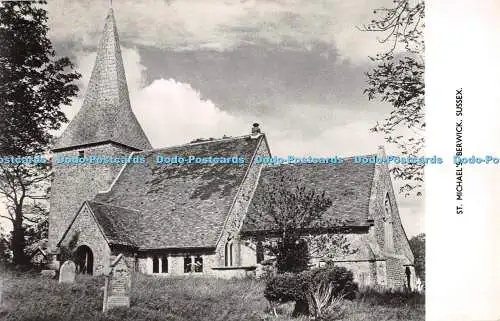 R272315 St Michaels Berwick Sussex Postkarte RP