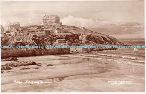 R272514 Newquay Harbour P 2194 aus Original Aquarell von Douglas Pinder A E
