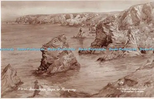 R272515 Bedruthan Steps nr Newquay P 2190 aus Original Aquarell von Douglas