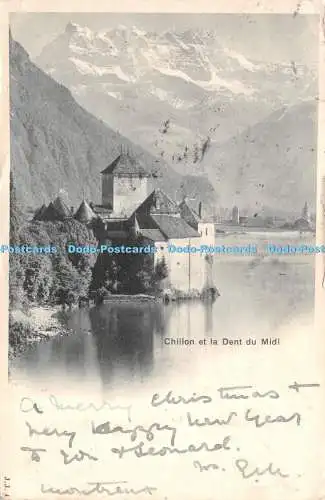 R270146 Chillon et la Dent du Midi J J 4 1901