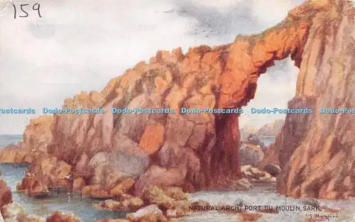 R275419 Natural Arch Port Du Moulin Sark Salmon C G Blampied 2498