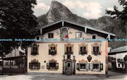 R272564 Gasthof Pension Weisses Lamm Oberammergau Nr 1199 col Lichtbild Verlag D