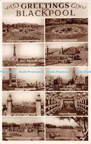 R270314 Grüße aus Blackpool D Constance RP 1957 Multi View