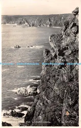 R270472 Kynance from the Lizard Head G 7317 Valentines RP