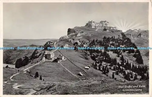 R274176 Rigi Staffel und Kulm Sonnenaufgang Fotoglob Wehrli und Vouga Nr 3962