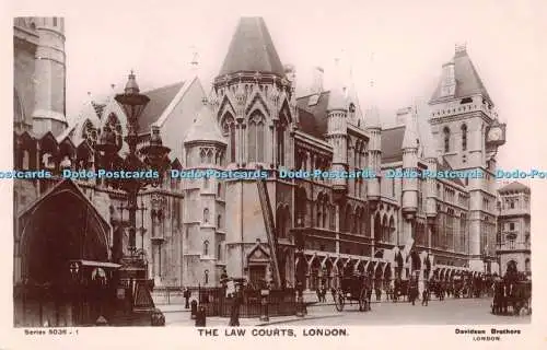 R275770 Serie 5036 1 The Law Courts London Davidson Bros Echtfoto Serie