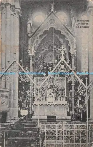 R270638 Bonsecours Interieur de lEglise 1908