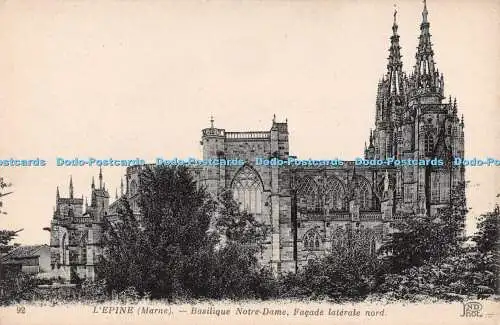 R274256 L Epine Marne Basilique Notre Dame Fassade Laterale Nord No 92 ND Phot An