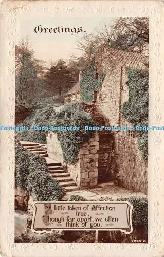 R270770 Grüße Ein kleines Zeichen der Zuneigung echtes 7078 C handbemaltes Echtfoto