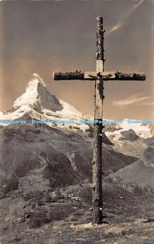 R270776 3407 Zermatt Sunnegga mit Matterhorn Perren Barberini