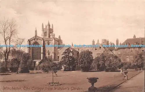 R276005 Winchester The College from Wardens Garden Friths Series No 19435