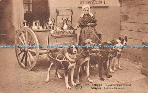 R276117 Albert 119 Brügge Laitiere flamande Phototypie