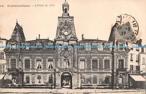 R276532 Fontainebleau L Hotel De Ville No 63 1917