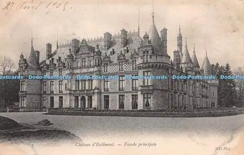 R276577 Chateau d Esclimont Fassade Principale ND Phot No 1 1908