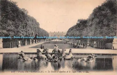 R276600 Parc De Versailles Le Bassin d Apollon Et Le Tapis Vert LL No 117 Levy F