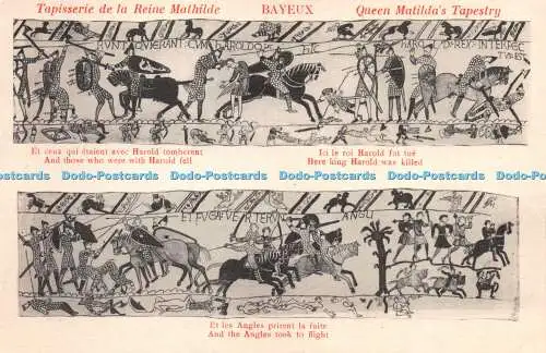 R276675 Königin Matildas Wandteppich Bayeux Lovys Bauer Pferde Kampf Schwerter Bögen