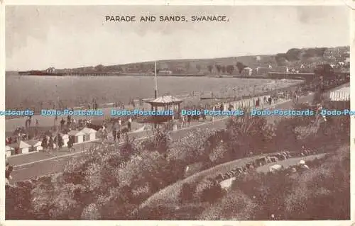 R278187 Parade And Sands Swanage E T W Dennis 1954