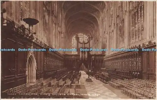 R278295 Cambridge Kings College Chapel Choir West No 73537 Frith