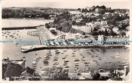 R276874 Torquay From Vane Hill No 4535 Valentine RP