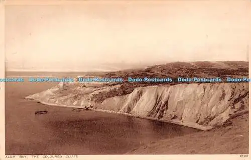 R276952 Alum Bay The Coloured Cliffs No 72307 Photochrom