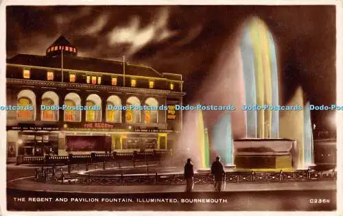 R280143 The Regent And Pavilion Fountain Illuminated Bournemouth Excel Series RP