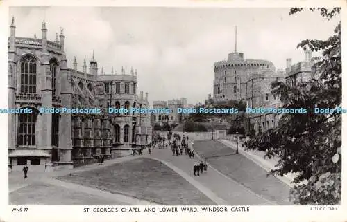 R277174 St Georges Chapel And Lower Ward Windsor Castle Tuck No 77 RP